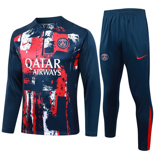 Sudadera De Training PSG 2024/2025 Rojo Azul 3